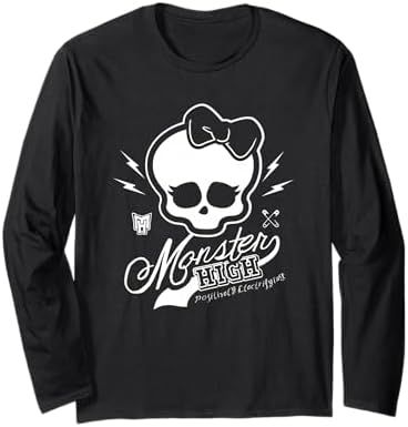 Skullette and Monster High logo long sleeve t-shirt