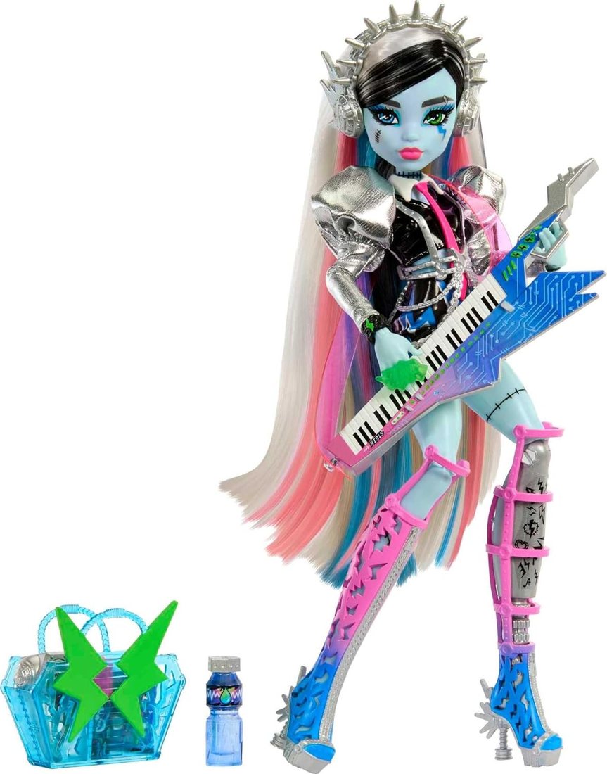 Amped Up Frankie Stein Rockstar Doll view 3