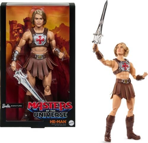 Barbie Signature Ken doll dressed as He-Man with Power Sword
