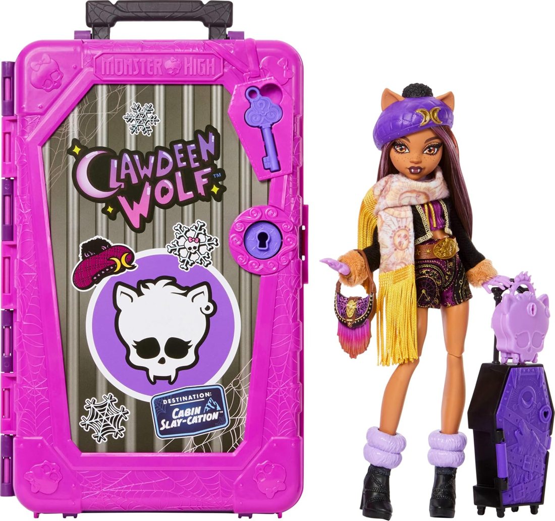 Clawdeen Wolf Cabin Slay-cation Suitcase Set view 2
