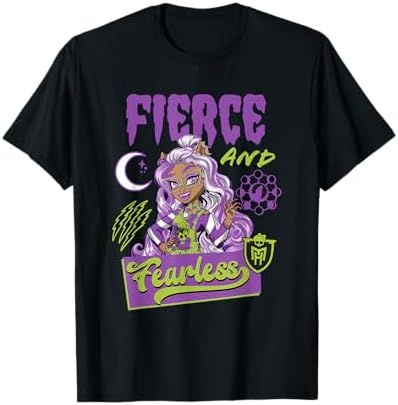 Clawdeen Wolf Fierce and Fearless Monster High graphic tee
