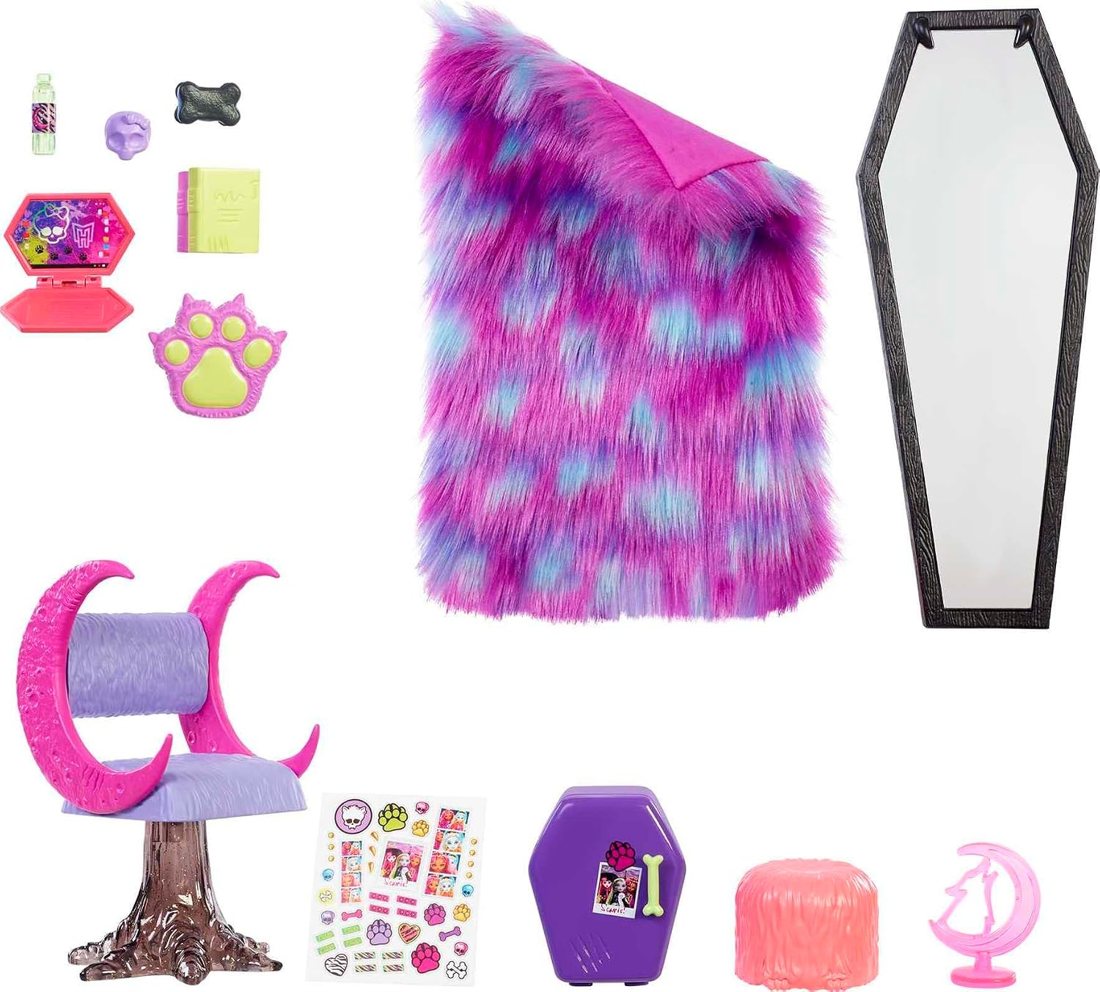 Clawdeen Wolf Bedroom Playset view 6