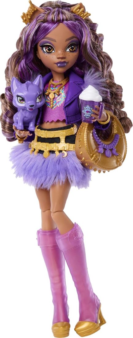 Clawdeen Wolf Doll with Pet Wolf Pup view 5