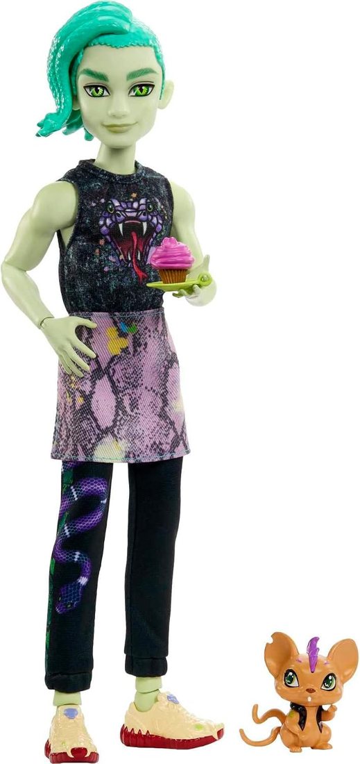 Deuce Gorgon Doll with Pet Mouse view 2