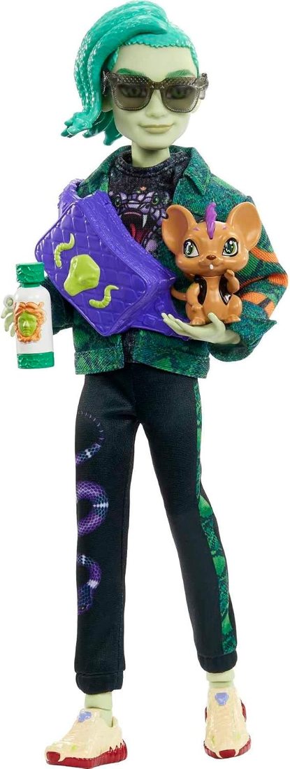 Deuce Gorgon Doll with Pet Mouse view 3