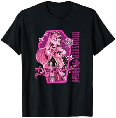 Draculaura vampire character art on Monster High t-shirt