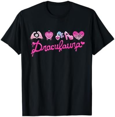 Draculaura heart icons Monster High graphic t-shirt