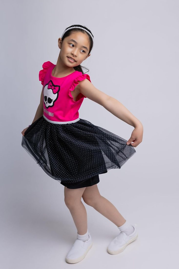 Logo Tutu Tulle Dress for Girls view 4