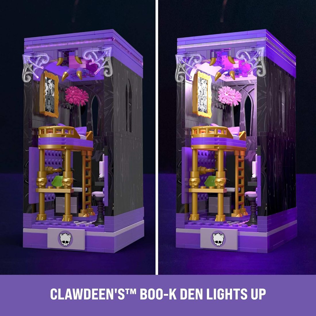 MEGA Clawdeen's Boo-k Den Building Set view 5
