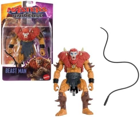 Beast Man villain action figure with whip from Masters of the Universe