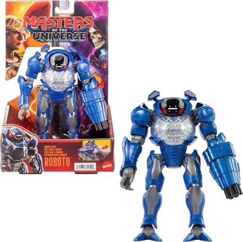 Roboto Combat Ready figure holding blaster in movie-themed packaging
