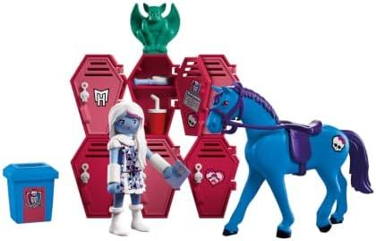 Playmobil Abbey Bominable with horse Nightmare at school lockers