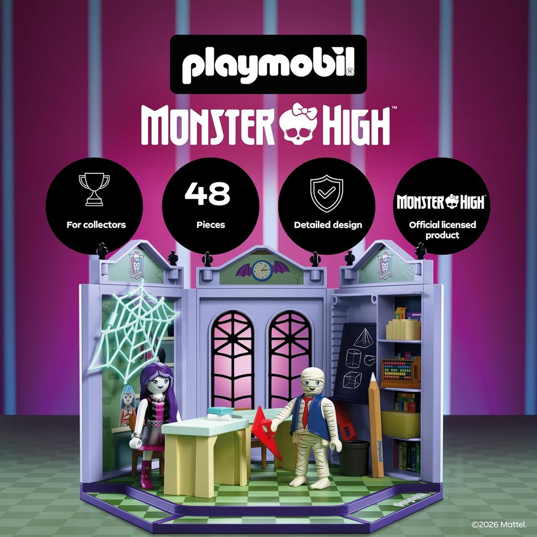 Playmobil Classroom with Mr. Mummy view 3