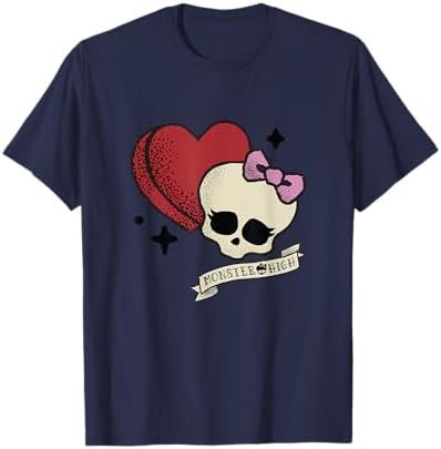 Monster High Skullette candy heart Valentine graphic tee