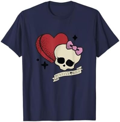 Monster High Skullette candy heart Valentine graphic tee