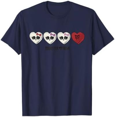 Monster High Valentine's Day candy hearts graphic tee