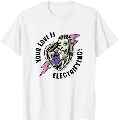 Your Love is Electrifying Monster High Valentine slogan tee